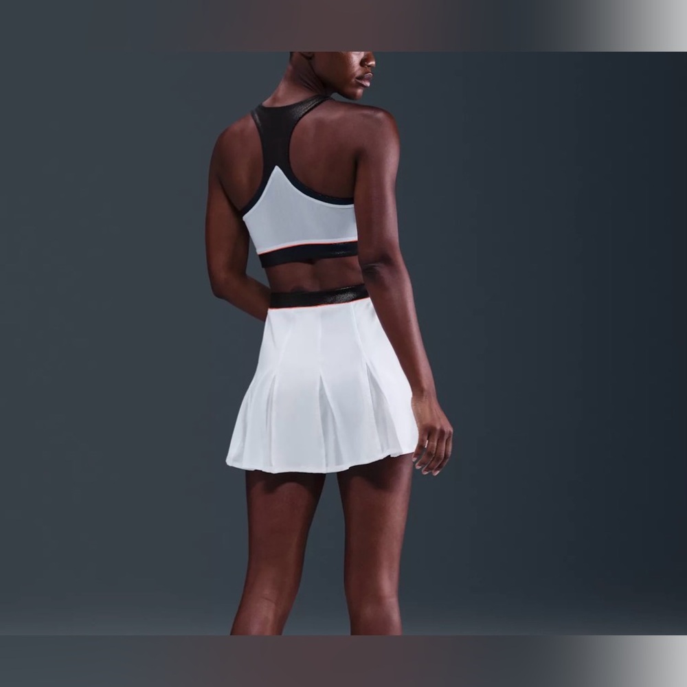 Nike White Dri-FIT Tennis Dress Women Size L NWT - Picture 3 of 6